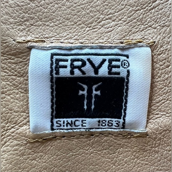 Frye “Paige” taupe tall motorcycle boots - Picture 8 of 8